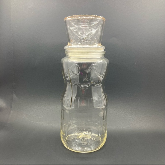 Kitchen Mr Peanut Glass Jar 1991 75th Birthday Anniversary Planters